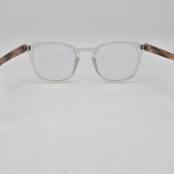 Warby Parker Felix N 506 Crystal with English Oak Eyeglasses Frame w/ Case 47mm - Picture 7 of 16